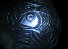 Load image into Gallery viewer, Art Deco Glass Vase Czechoslovakia Koi Carp Fish 
