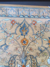 Load image into Gallery viewer, Antique 1930s Sewing Box with Original Folk Art Pen and Ink Decorations
