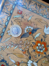 Load image into Gallery viewer, Antique 1930s Sewing Box with Original Folk Art Pen and Ink Decorations

