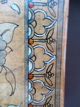 Load image into Gallery viewer, Antique 1930s Sewing Box with Original Folk Art Pen and Ink Decorations
