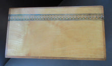 Load image into Gallery viewer, Antique 1930s Sewing Box with Original Folk Art Pen and Ink Decorations

