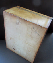 Load image into Gallery viewer, Antique 1930s Sewing Box with Original Folk Art Pen and Ink Decorations
