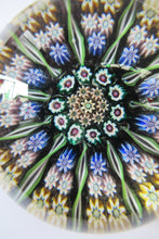 Load image into Gallery viewer, 1970s Perthshire Paperweight 11 Spoke and Millefiori Canes
