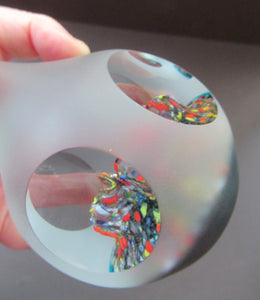 Unique Vintage Scottish Caithness Paperweight Only One Made