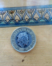 Load image into Gallery viewer, Antique 1930s Sewing Box with Original Folk Art Pen and Ink Decorations
