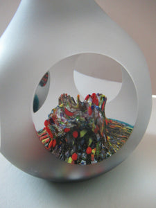 Unique Vintage Scottish Caithness Paperweight Only One Made