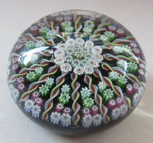 Load image into Gallery viewer, Large Scottish Perthshire Paperweight 14 Spokes and Millefiori Canes
