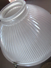 Load image into Gallery viewer, Three Part Holophane Prismatic Hanging Pendant Light Shade 1920s
