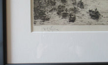 Load image into Gallery viewer, 1913 Drypoint Etching by Wyllie Bay of Naples Pencil Signed
