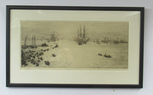 Load image into Gallery viewer, 1913 Drypoint Etching by Wyllie Bay of Naples Pencil Signed
