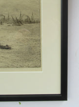 Load image into Gallery viewer, 1913 Drypoint Etching by Wyllie Bay of Naples Pencil Signed
