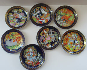 Vintage 1970s ROSENTHAL Decorative Wall Plate by Bjorn Wiinblad. Aladdin and his Lamp Series. No. 6 (VI)
