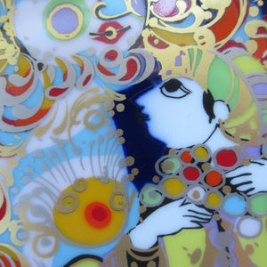 Vintage 1970s ROSENTHAL Decorative Wall Plate by Bjorn Wiinblad. Aladdin and his Lamp Series. No. 5 (V)