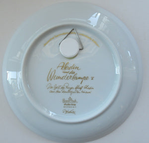 Vintage 1970s ROSENTHAL Decorative Wall Plate by Bjorn Wiinblad. Aladdin and his Lamp Series. No. 5 (V)