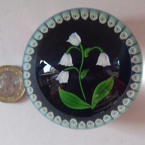 Scottish Paperweight Lily of the Valley May Caithness Glass