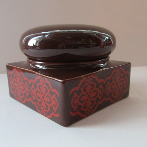 1960s Charlton Ware Squat Storage Jar with Domed Lid