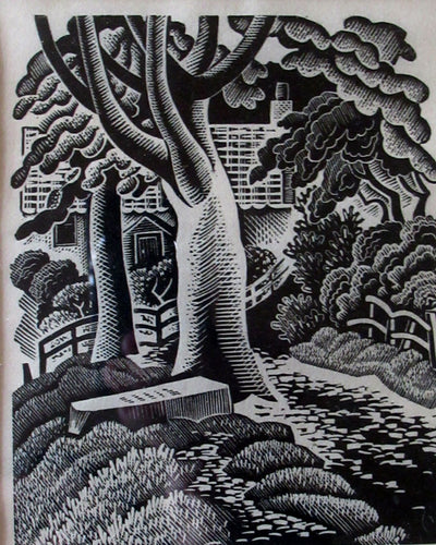Grosvenor School Alison McKenzie Art Deco Wood Engraving Scottish Art
