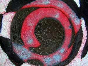 1960s Poole Pottery Studio Backstamp Hand Decorated Plate