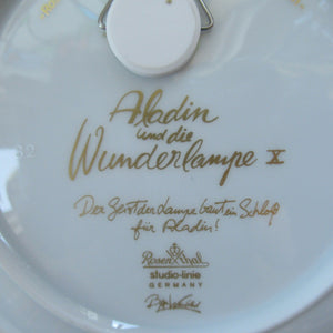 Vintage 1970s ROSENTHAL Decorative Wall Plate by Bjorn Wiinblad. Aladdin and his Lamp Series. No. 10 (X)