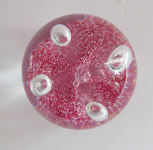 Load image into Gallery viewer, SCOTTISH PAPERWEIGHT: Vintage Caithness Paperweight: MOONFLOWER by Colin Terris. Pink Version

