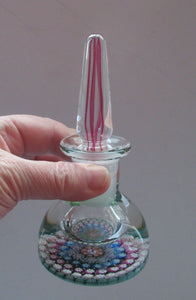 1980s Perthshire Paperweights Perfume Bottle P Cane