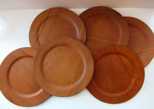 Load image into Gallery viewer, Set of Six Vintage 1960s Danish DIGSMED Danish Teak Plates
