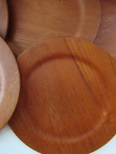 Load image into Gallery viewer, Set of Six Vintage 1960s Danish DIGSMED Danish Teak Plates

