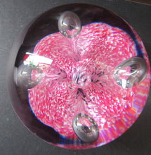 Load image into Gallery viewer, SCOTTISH PAPERWEIGHT: Vintage Caithness Paperweight: MOONFLOWER by Colin Terris. Pink Version
