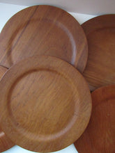 Load image into Gallery viewer, Set of Six Vintage 1960s Danish DIGSMED Danish Teak Plates
