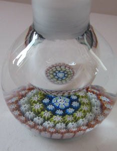 1980s Perthshire Scent Bottle Scottish Glass with Stopper P Cane