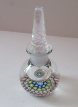 Load image into Gallery viewer, 1980s Perthshire Scent Bottle Scottish Glass with Stopper P Cane
