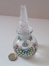 Load image into Gallery viewer, 1980s Perthshire Scent Bottle Scottish Glass with Stopper P Cane
