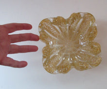 Load image into Gallery viewer, Large 1950s Barovier &amp; Toso MURANO &#39;Cordonato d&#39;Oro&#39; gold leaf glass bowl
