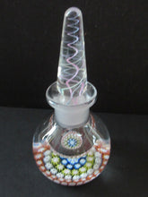 Load image into Gallery viewer, 1980s Perthshire Scent Bottle Scottish Glass with Stopper P Cane
