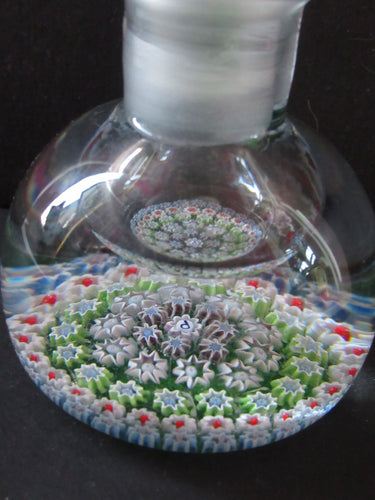 1980s Perthshire Paperweights 1980s Perfume Bottle  Millefiori Canes