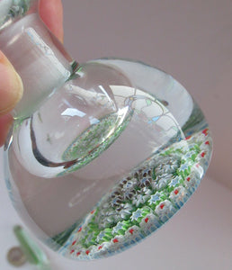1980s Perthshire Paperweights 1980s Perfume Bottle  Millefiori Canes
