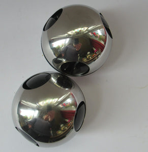 1960s Swedish Stainless Steel Ball Ashtray. Space Age Design
