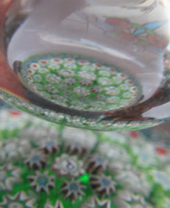 1980s Perthshire Paperweights 1980s Perfume Bottle  Millefiori Canes