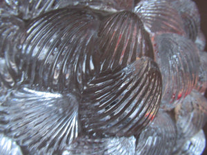 DANISH Royal Copenhagen Vintage Bi-valve Clear Crystal Bowl