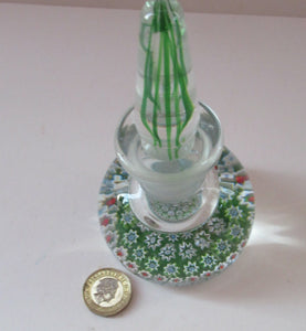 1980s Perthshire Paperweights 1980s Perfume Bottle  Millefiori Canes