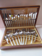 Load image into Gallery viewer, 1960s Gerald Benney Studio Cutlery Set in Teak Fitted Case
