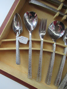 1960s Gerald Benney Studio Cutlery Set in Teak Fitted Case