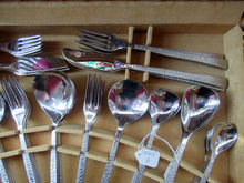 Load image into Gallery viewer, 1960s Gerald Benney Studio Cutlery Set in Teak Fitted Case
