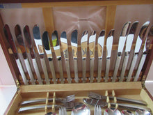 Load image into Gallery viewer, 1960s Gerald Benney Studio Cutlery Set in Teak Fitted Case
