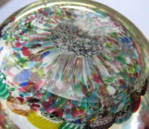 1960s Fratelli Toso Millefiori Closepack Carpet Paperweight