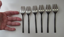 Load image into Gallery viewer, Vintage 1960s Viners Studio Gerald Benny Pastry Forks Stainless Steel
