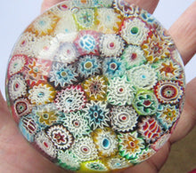 Load image into Gallery viewer, 1960s Fratelli Toso Millefiori Closepack Carpet Paperweight
