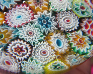 1960s Fratelli Toso Millefiori Closepack Carpet Paperweight