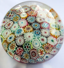 Load image into Gallery viewer, 1960s Fratelli Toso Millefiori Closepack Carpet Paperweight
