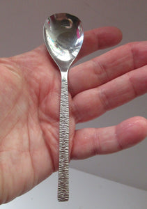 GERALD BENNEY for Viners, Sheffield. Studio Pattern. Set of TEASPOONS (6). Iconic 1960s Stainless Steel Cutlery